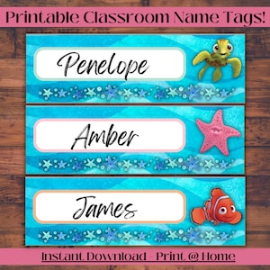 Desk Name Labels, Classroom Name Labels, Cubby Label, Name Tags, Back to School Printable