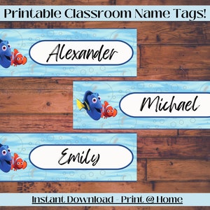 Desk Name Labels, Classroom Name Labels, Cubby Label, Name Tags, Back to School Printable