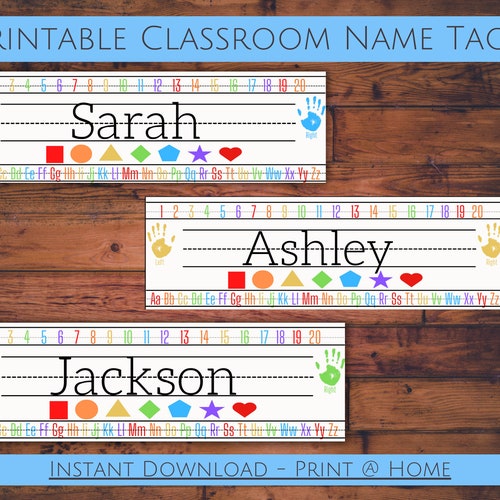 Desk Name Labels Classroom Name Labels Cubby Label Name Etsy