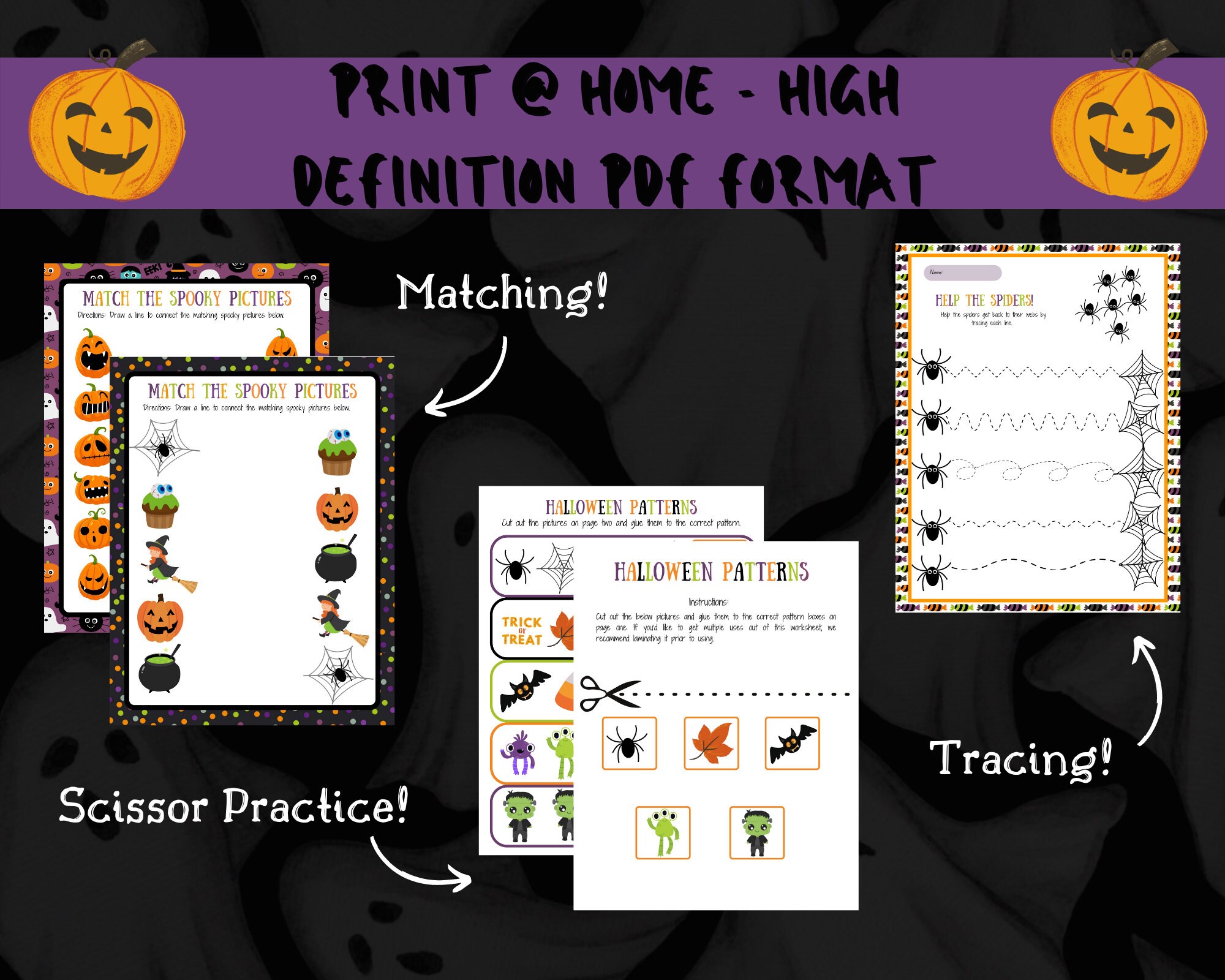 Printable Halloween Activities, Preschool Halloween Worksheets ...