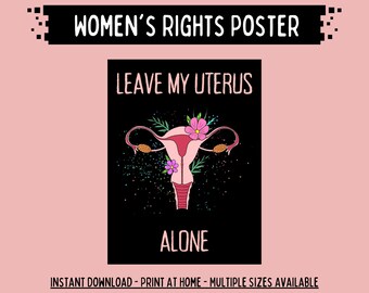 Women's Reproductive Right's Poster, Protest Poster, Vasectomy Promotion, Posters For Women's Rights