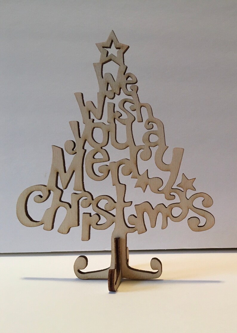 Laser Cut Wooden Christmas Tree Etsy