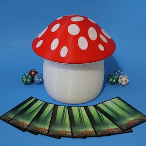 Caixa de baralho Mushroom - Serve para 100 capas Doubles