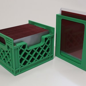 Milk Crate Deck Box - Fits 100 Doubles sleeves