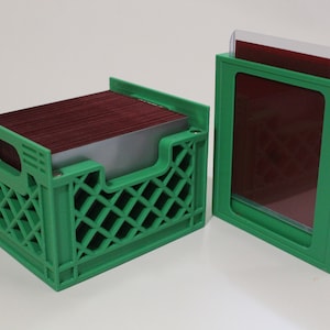 Caja de cartón para leche: se adapta a 100 fundas dobles