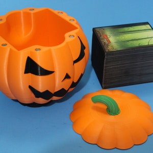 Jack o'lantern Deck Box Fits 100 Doubles sleeves image 4