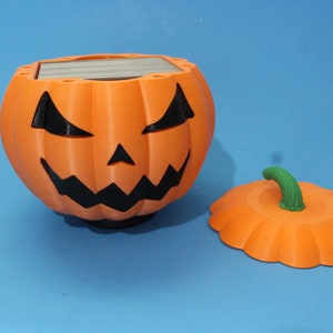 Jack o'lantern Deck Box Fits 100 Doubles sleeves image 2