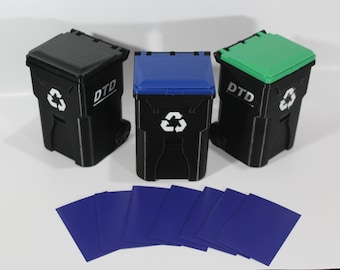 Trash Can Deck Box - 100 sleeves W/ Dice Compartment