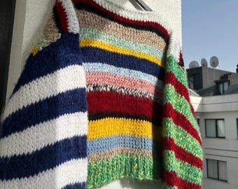 Crochet Cardigan, Hand Knitted Warm Cardigan