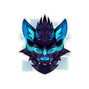 Demon Dog Kiss-Cut Stickers