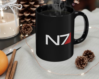 N7 11oz Black Mug