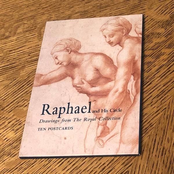 Vintage Set of 10 Post Cards, "Raphael & His Circle" New, Unopened condition, fine arts cards