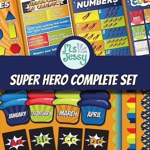 Pacchetto stampabile per la classe dei supereroi