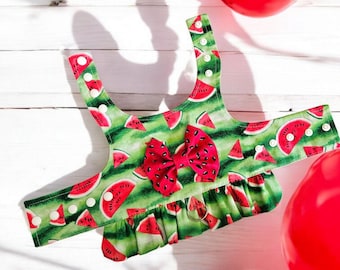 Watermelon Dog Harness Ruffle