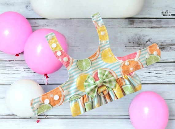 Lemon Lime Harness Ruffle