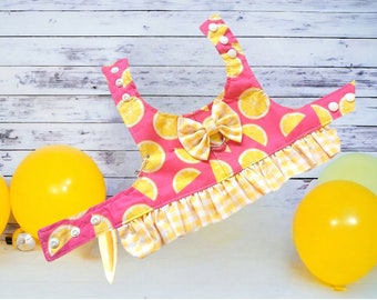 Lemon Dog Harness Ruffle
