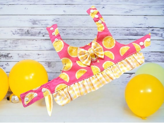 Lemon Dog Harness Ruffle