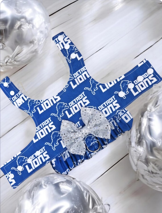 Detroit Lions Dog Harness Ruffle