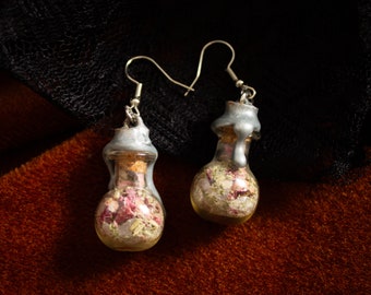 Pendientes de tarro de hechizos de amor propio