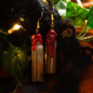 Courage Spell Jar Earrings