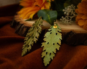 Ornate Leaf Earrings