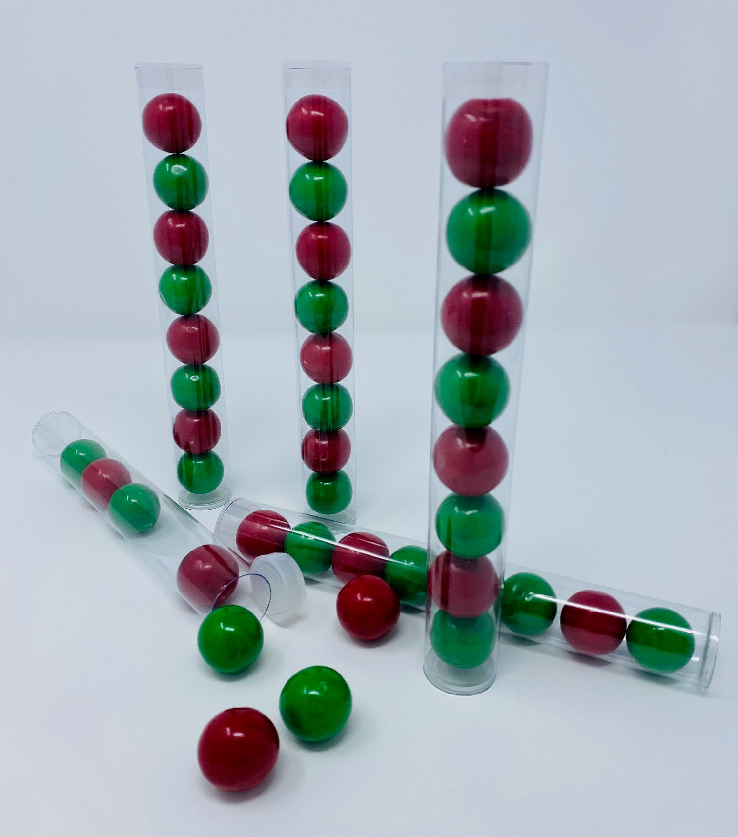 10 Clear Plastic PVC Tubes for Gumballs Candies Toys 8x1 Etsy