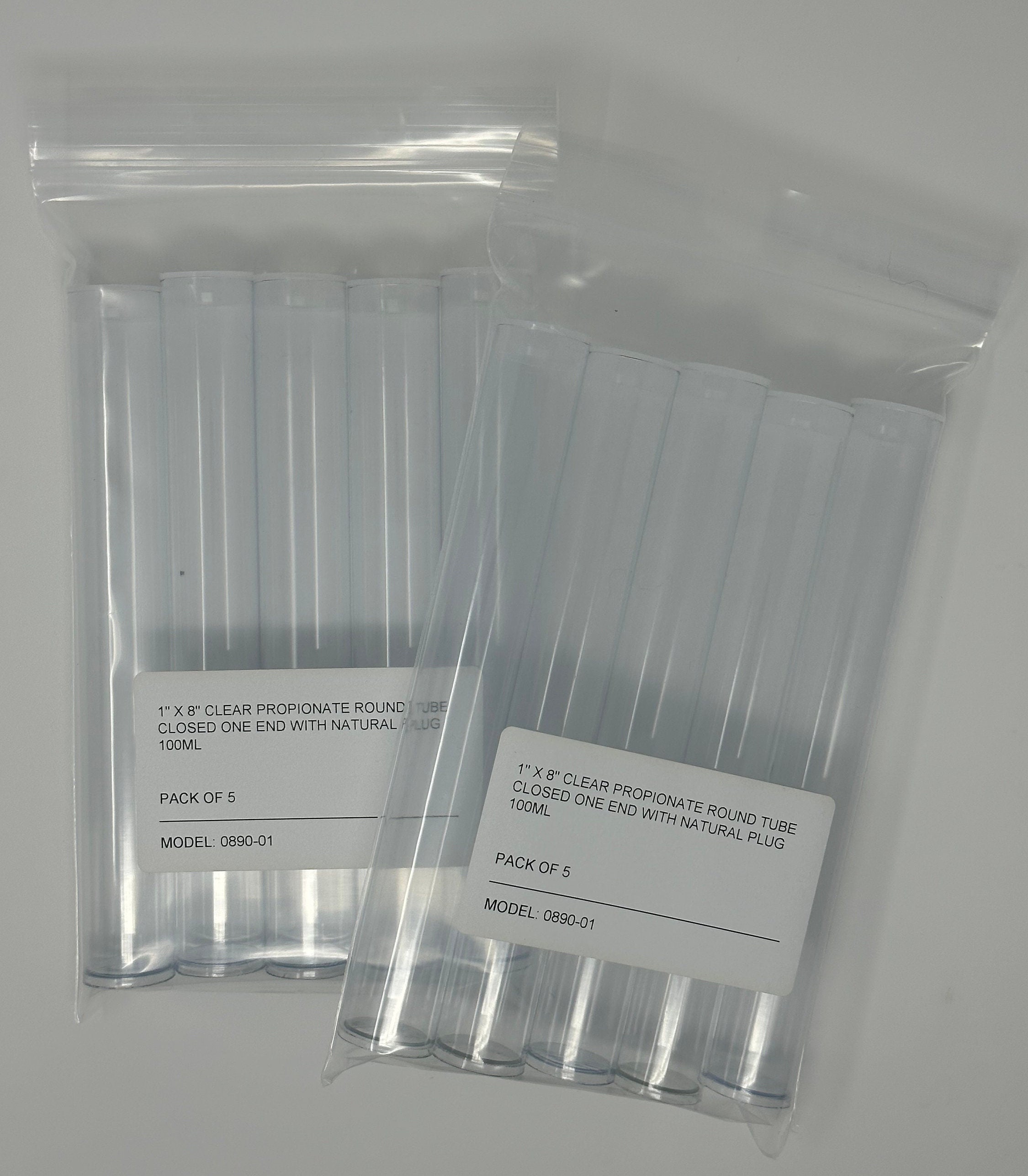 10 Clear Plastic PVC Tubes for Gumballs Candies Toys 8x1 Etsy