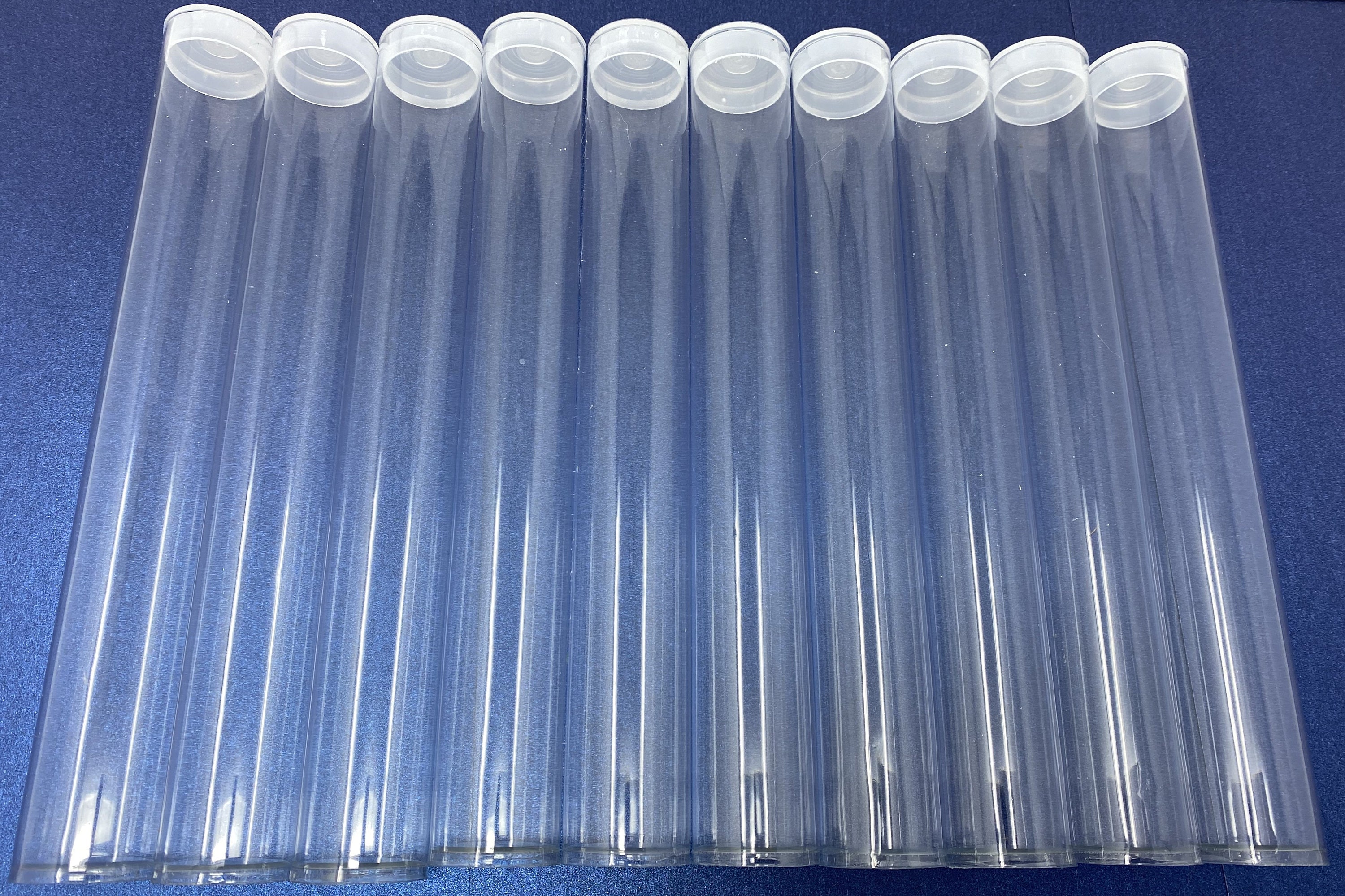 10 Clear Plastic PVC Tubes for Gumballs Candies Toys 8x1 Etsy