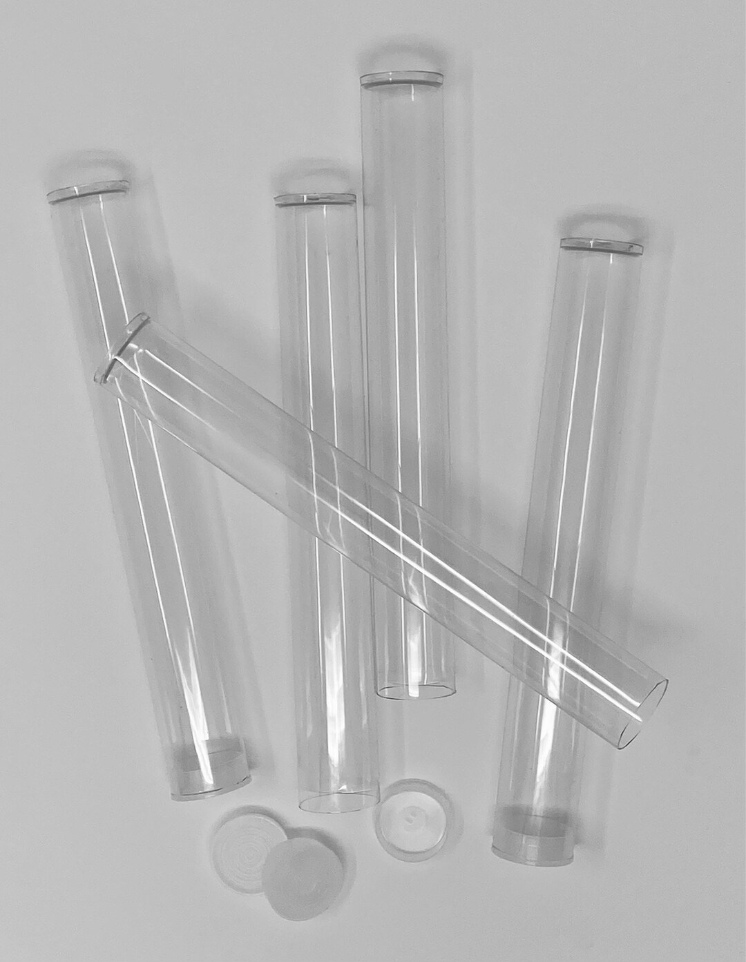 10 Clear Gumball Tubes With Caps 8 X 1 for Crafts Etsy