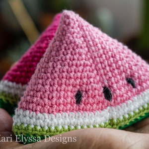 Amigurumi Watermelon Wedges Fruit Crochet Pattern | PDF Pattern | Instant Download | Amigurumi Crochet