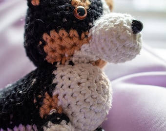 Amigurumi Tricolor Black Corgi Dog Crochet Pattern | Welsh Corgi Crochet | PDF Pattern | Instant Download | Amigurumi Crochet