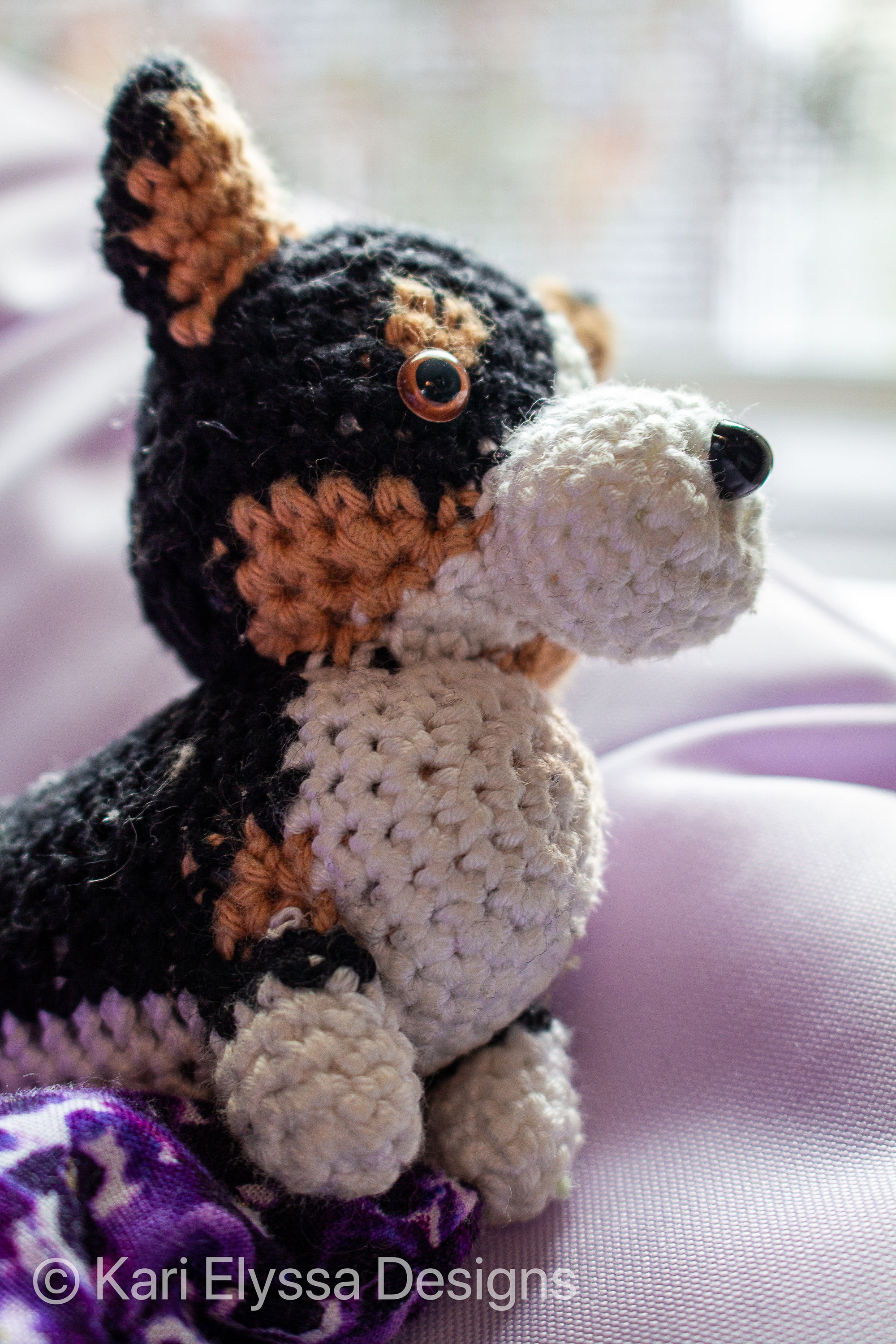 Amigurumi Tricolor Black Corgi Dog Crochet Pattern | Welsh Corgi