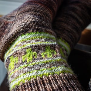 Kleine Saguaros Sok Breipatroon | PDF-patroon | Direct downloaden | Sokken breien