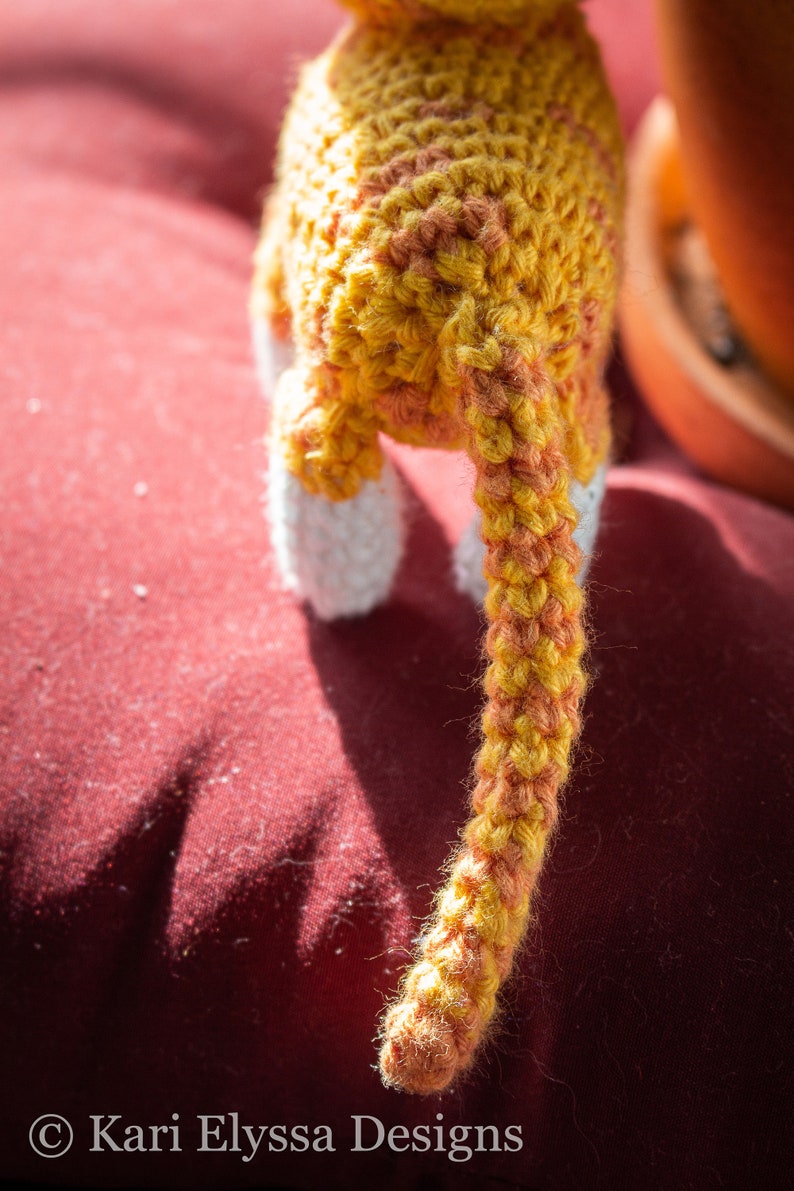 Amigurumi Marmalade Tabby Cat Crochet Pattern PDF Pattern image 3