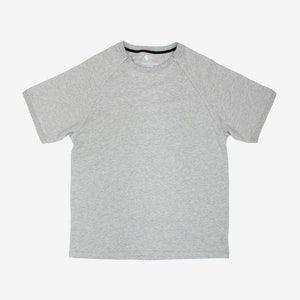 Grau Erwachsene Raglan Chemo Port Access Zip T-Shirt Endverkauf