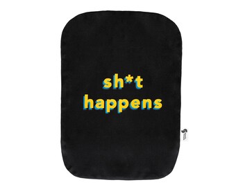 Sh*t Happens Ostomy Bag Cover, Funny Colostomy Pouch, Adjustable Elastic
