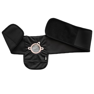 Elastic Ostomy Cover Support Belt - 6&quot;x9&quot; Large - Black - 24&quot; - 60&quot;