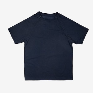 Black Adult Raglan Chemo Port Access Zip Tee Shirt FINAL SALE