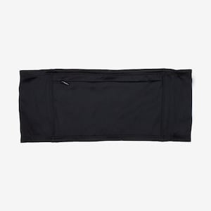 Cinto Ultra Duplo Bolso Preto Sólido, Pacote com Zíper