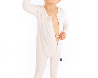 Vintage White Rib G-Tube Pajamas