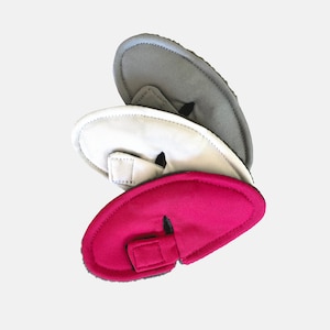 Lot de 3 compresses trachéales grises, roses, ivoire, pansement chirurgical doux, compresses lavables réutilisables, trachéotomie