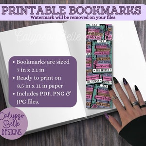 Tarot Card Bookmarks / Spicy Bookmarks / Digital Printable Bookmarks Tarot Card Bookmarks / Spicy Bookmarks / Digital Printable Bookmarks
