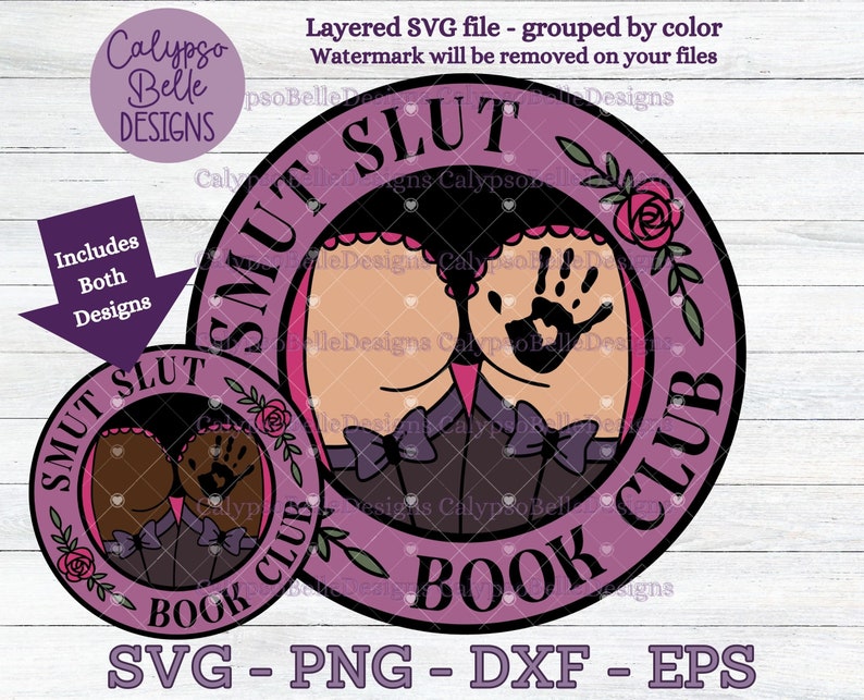 Smut Slut Book Club svg / STFUATTDLAGG / Trigger Warning svg / Good Girl svg / Bookish svg / Book lover svg / Dark Romance / Reading SVG PNG image 1