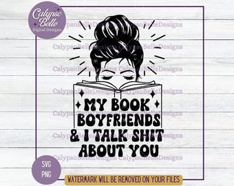 Book Boyfriend SVG: Smut Reader Design (Digital Download)