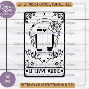 Le Livre Audio Tarocchi in formato SVG, Romance Smut libro in formato SVG, Lectrice, Livre in formato SVG, Lecteur in formato SVG, Booktok Québec in formato SVG, Français in formato SVG, Audiolibro SVG PNG
