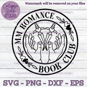 MM Romance Book Club svg, Pride svg, LGBTQ+ Romance svg, Bookish svg, Book lover svg, Book Club svg, Queer svg, Lectura SVG png