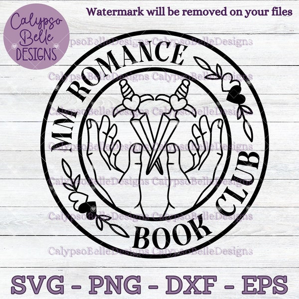 MM Romance Book Club svg, Pride svg, LGBTQ+ Romance svg, Bookish svg, Book lover svg, Book Club svg, Queer svg, Reading SVG png