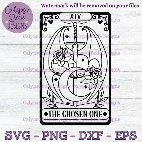 The Chosen One Tarot Card svg / Romance Smut book svg / Reader tarot svg / Enemies to lovers svg / Fantasy Romance svg / Smut slut SVG PNG