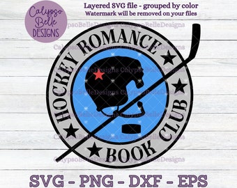 Hockey Romance Book Club SVG: Bookish Babe Design (digitale download)