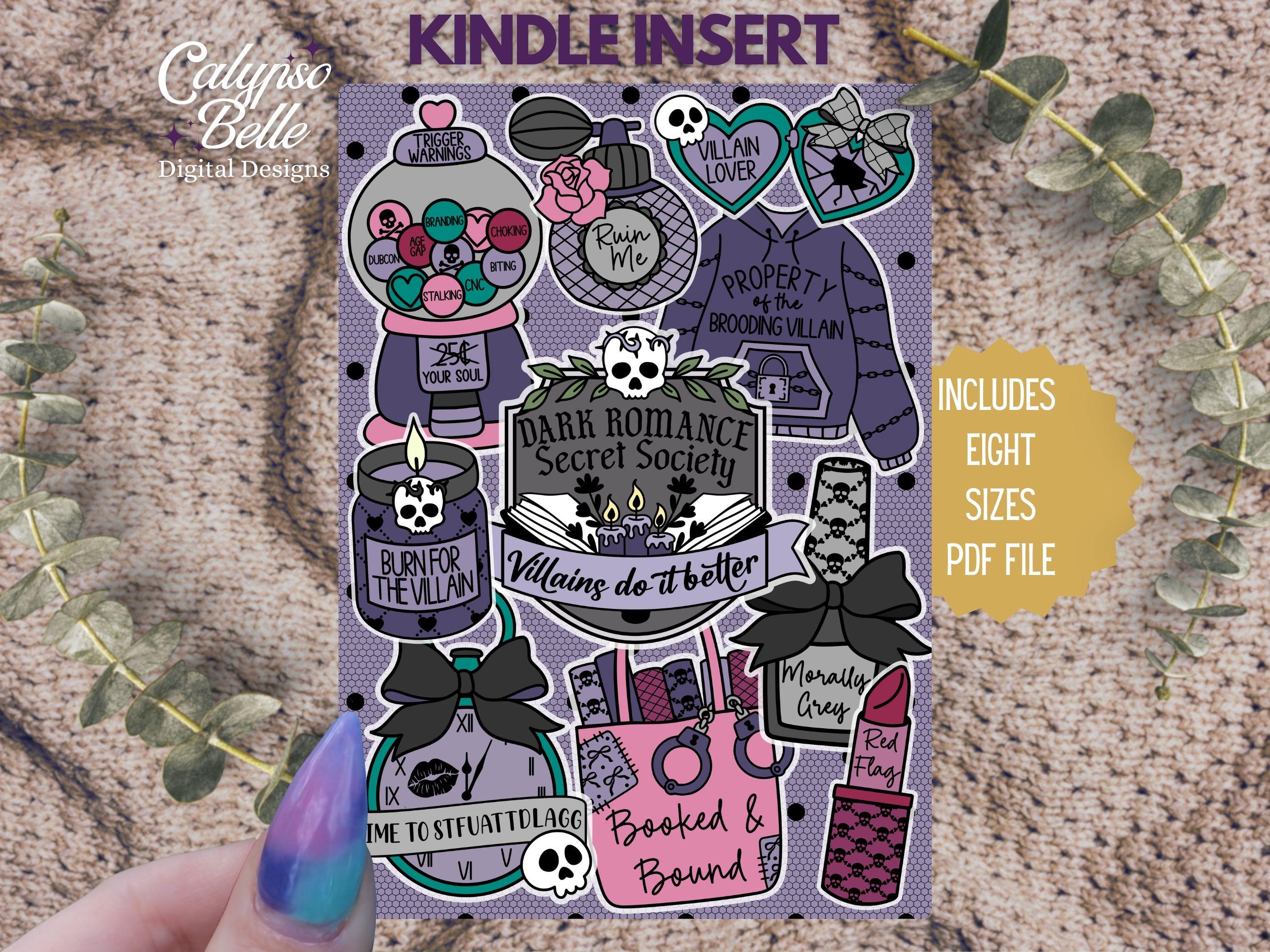 Dark Romance Kindle Insert: Reader Insert for Paperwhite, Basic, Oasis ...